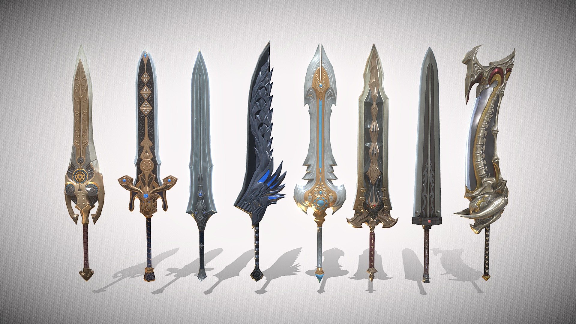 Battle Swords 3d model