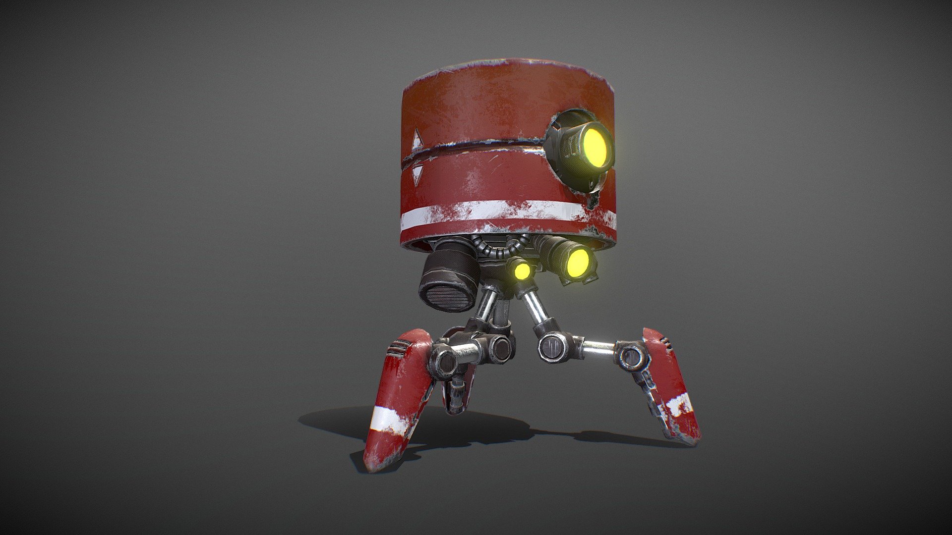 Little droid Robot 3d model