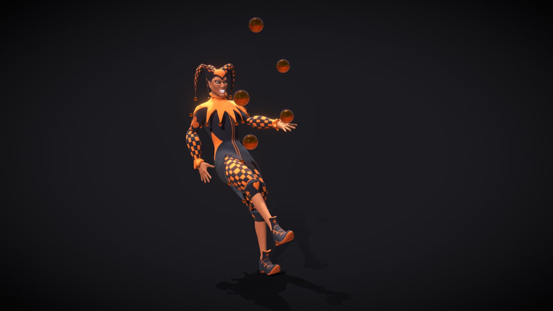 Demon jester 3d model