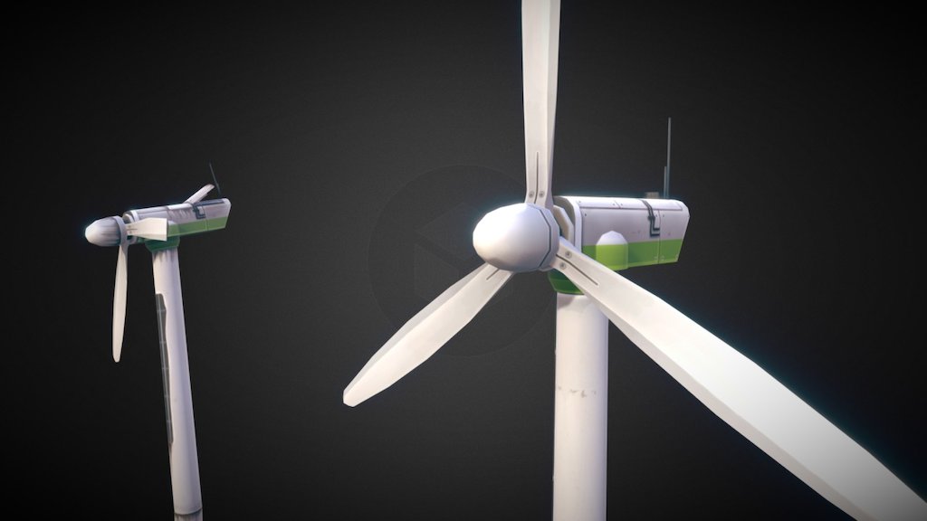 Wind Turbine 3d model