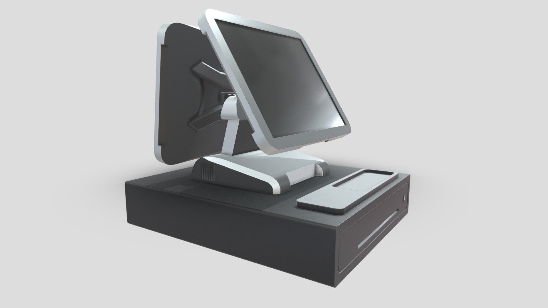 Pos Dual Screen 3d model