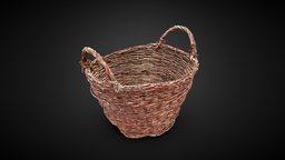 Wicker Basket 3D scan