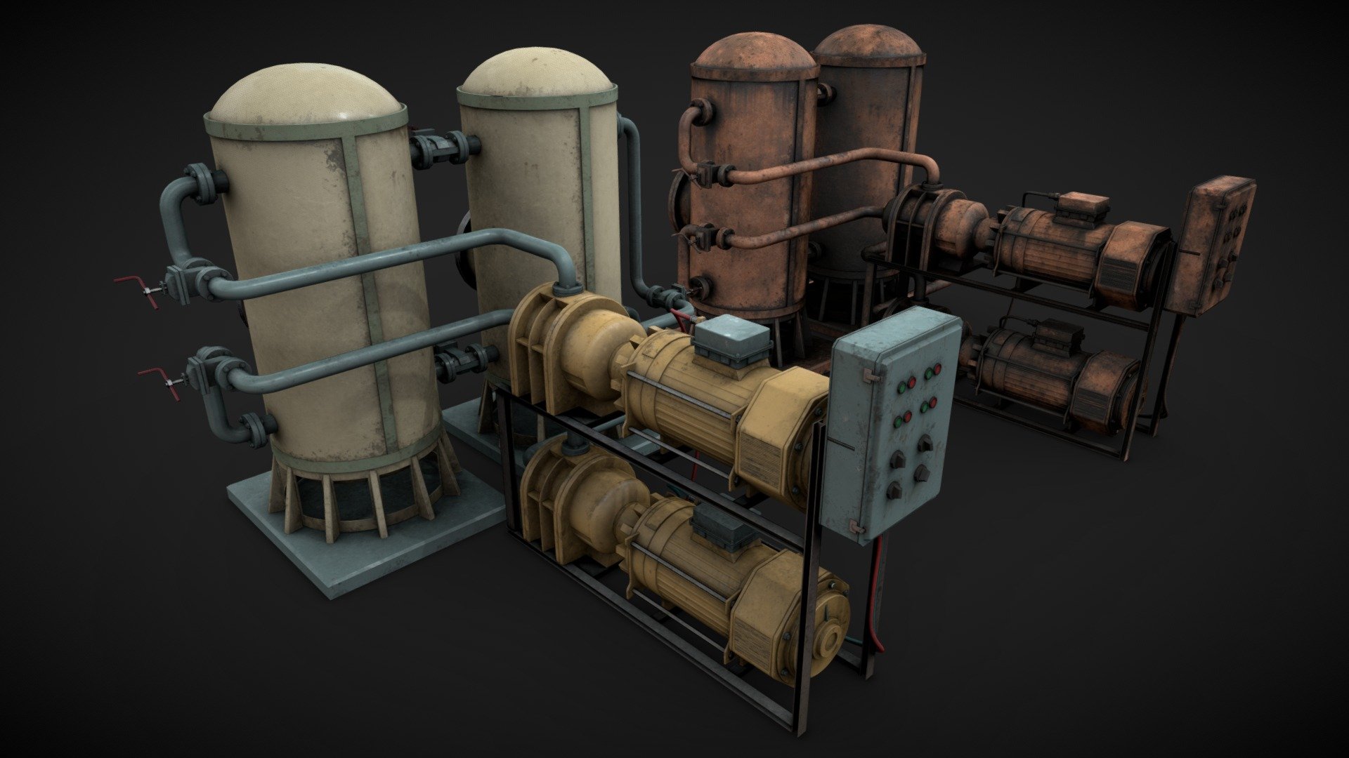 Machinery device 3d model