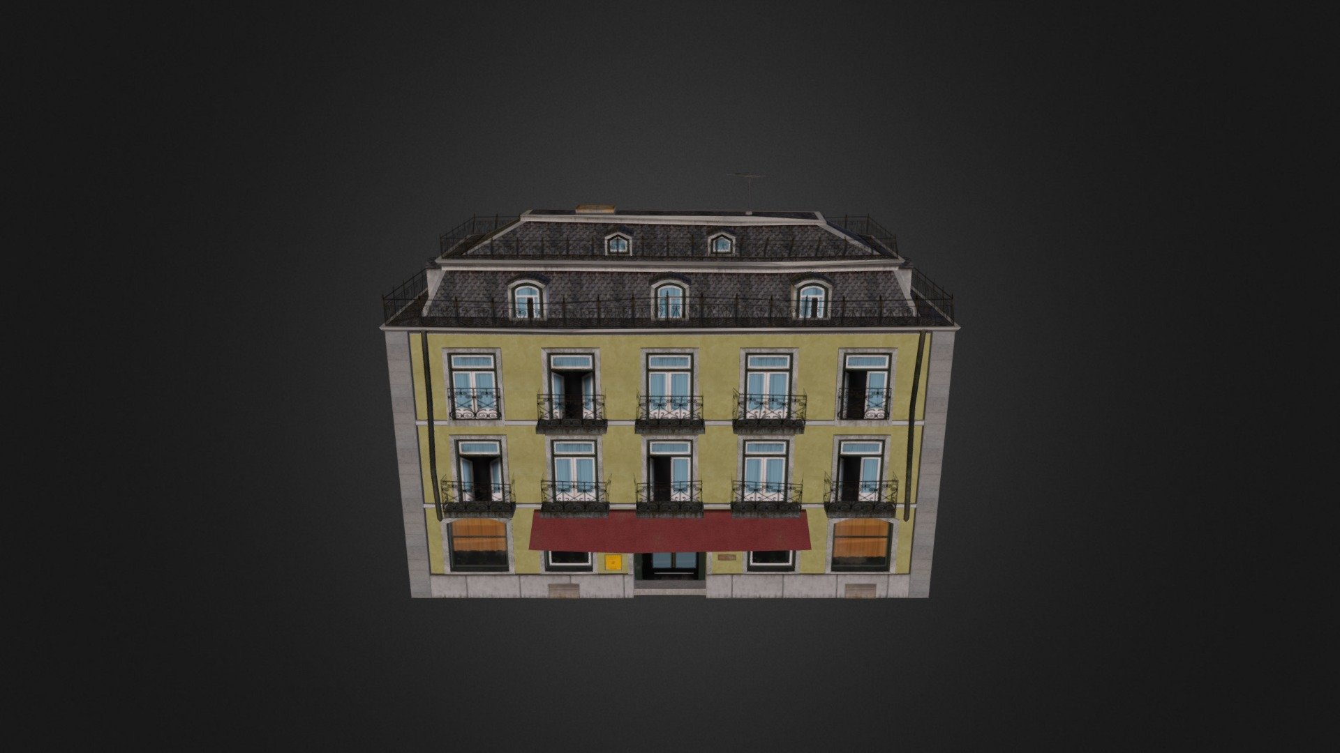 hotel lisabon 3d model