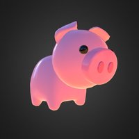 Little Cartoon Pig