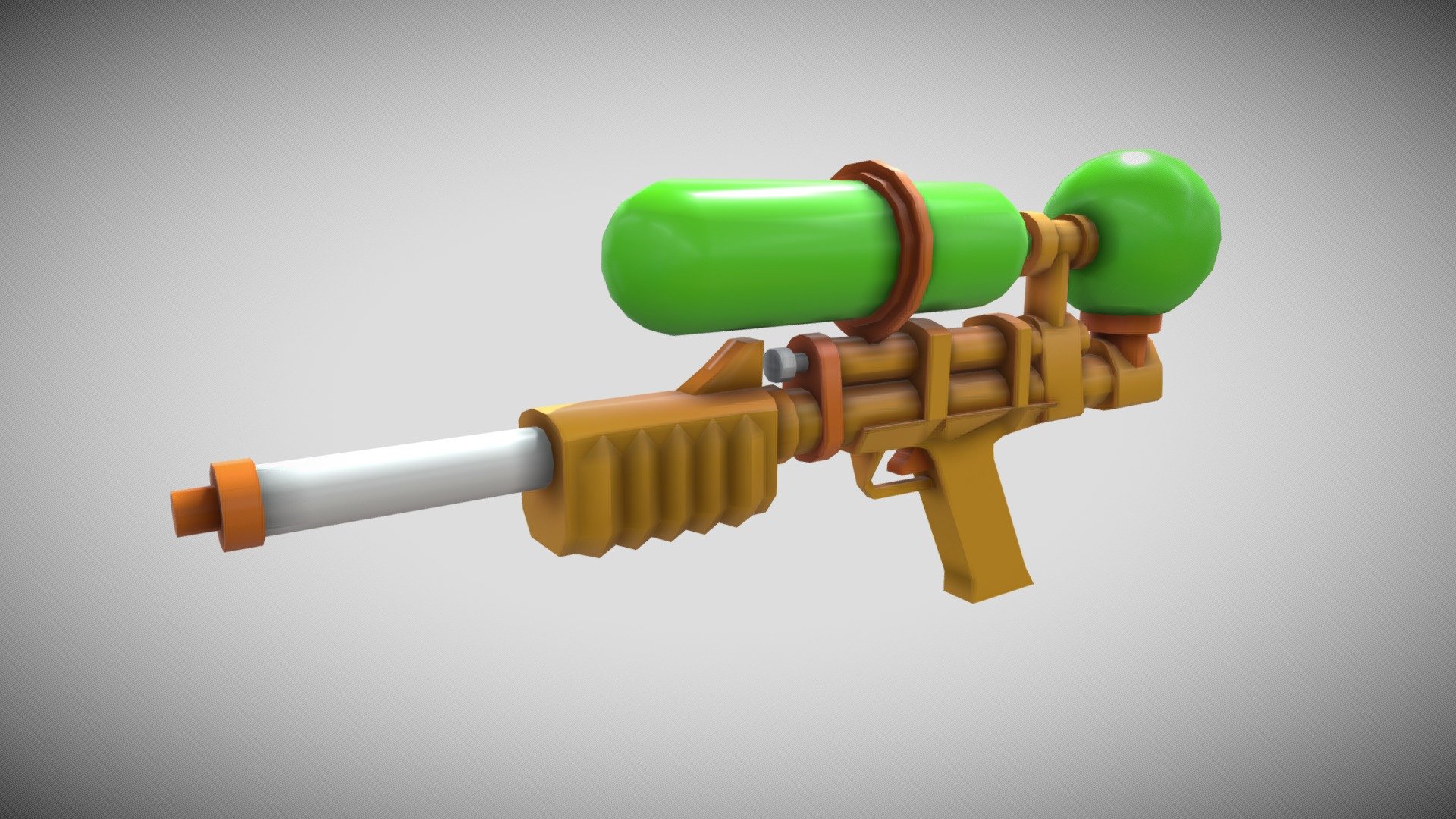 Water gun 3d model