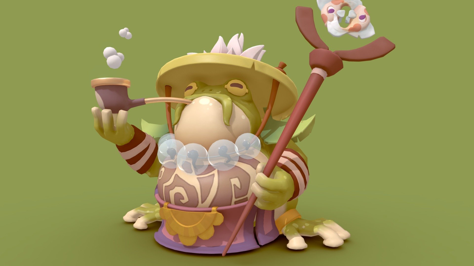 Sir Big Croak The Seer 3d model