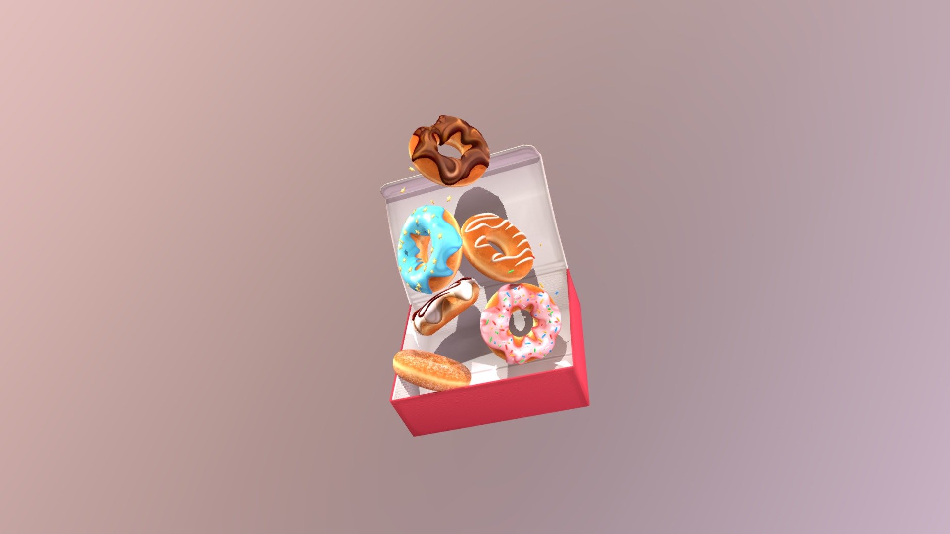 Donuts 3d model