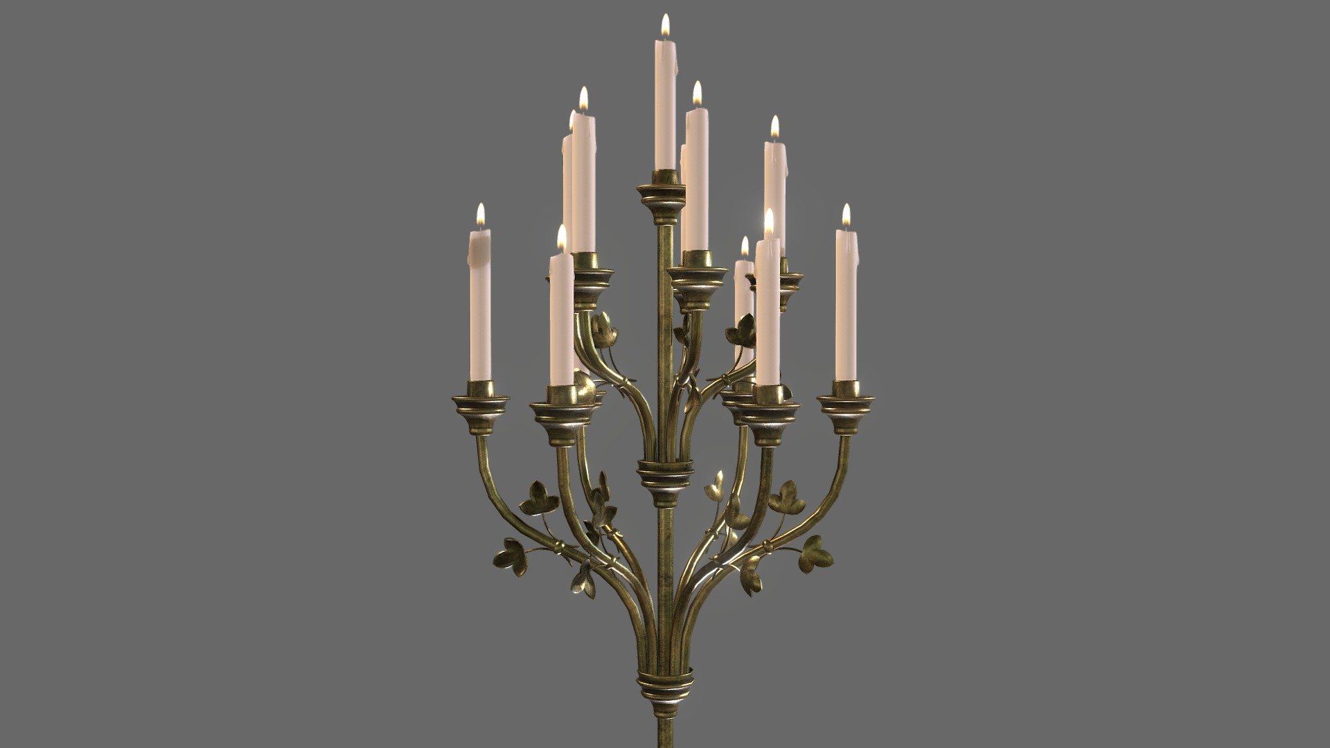 Floor Standing Candle Holder 3d model