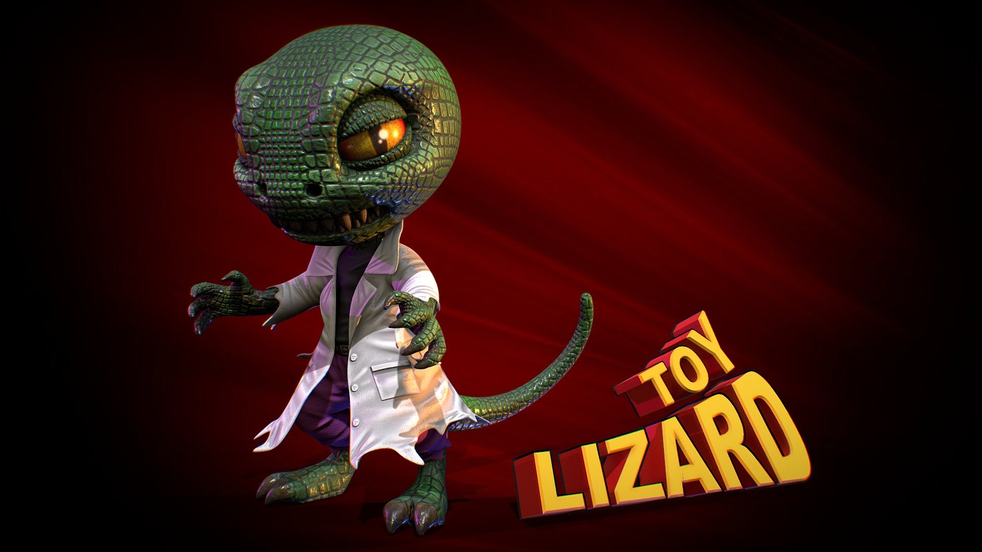 The Lizard (toys figures styles) 3d model