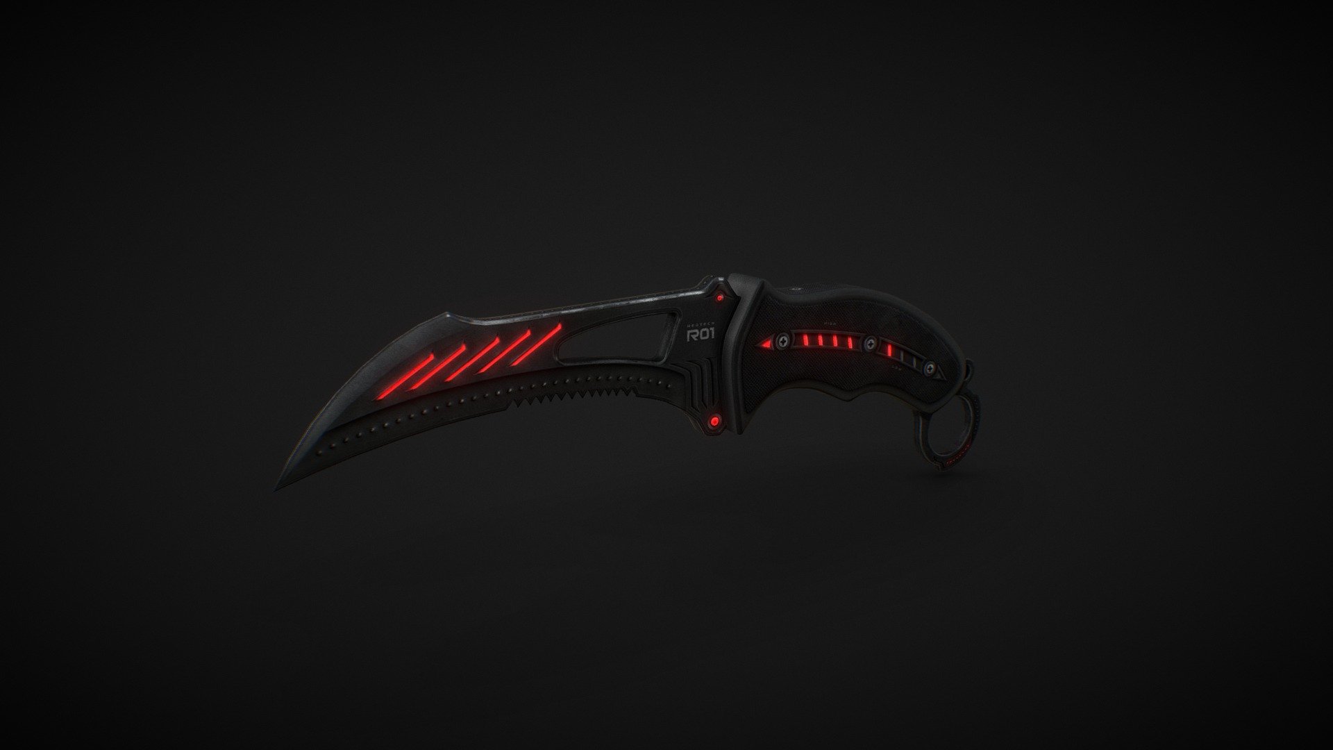 Reaper Knife | RedTech 3d model