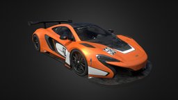 Mclaren 650sGT3 LowPoly Debaged