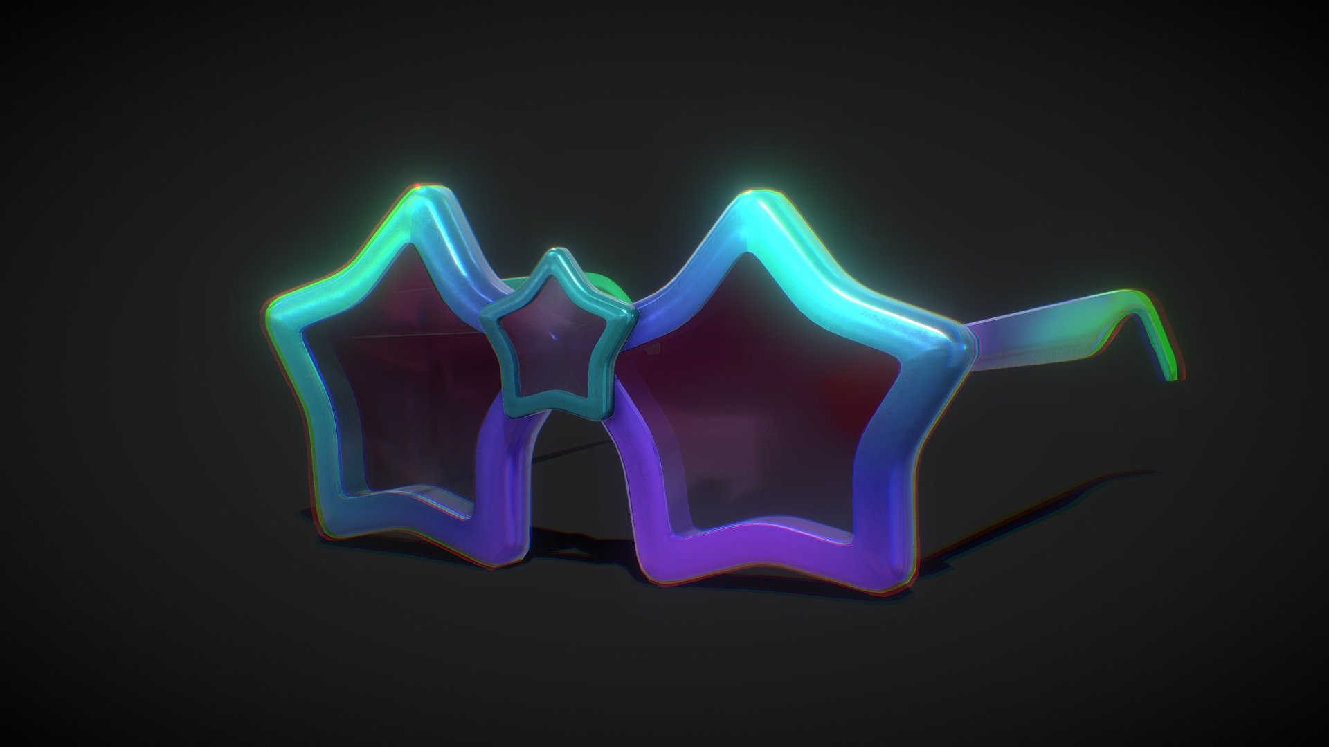 Star Glasses LP 3d model