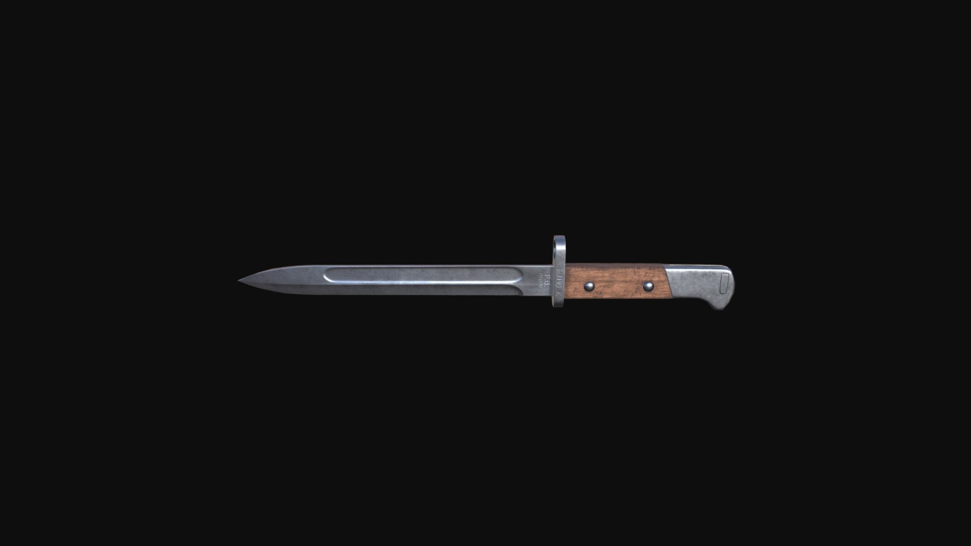 Polish bayonet 3d model