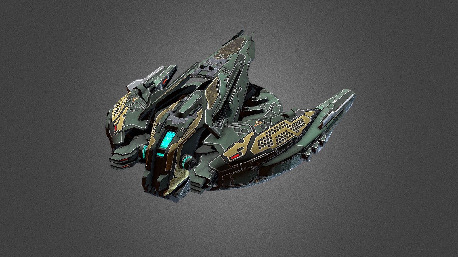 SF Gunship-CR5 3d model