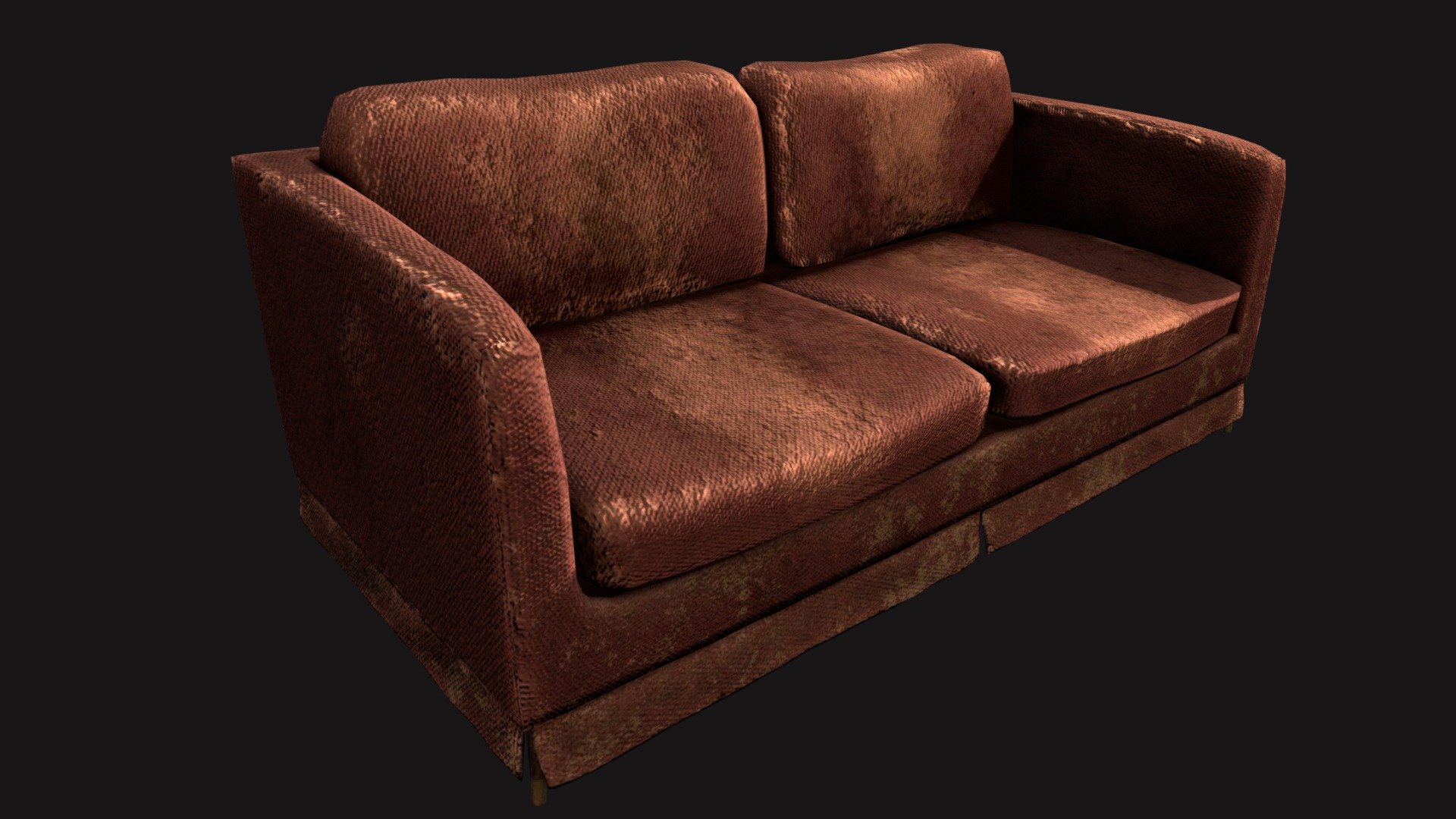 Old Couch 3d model