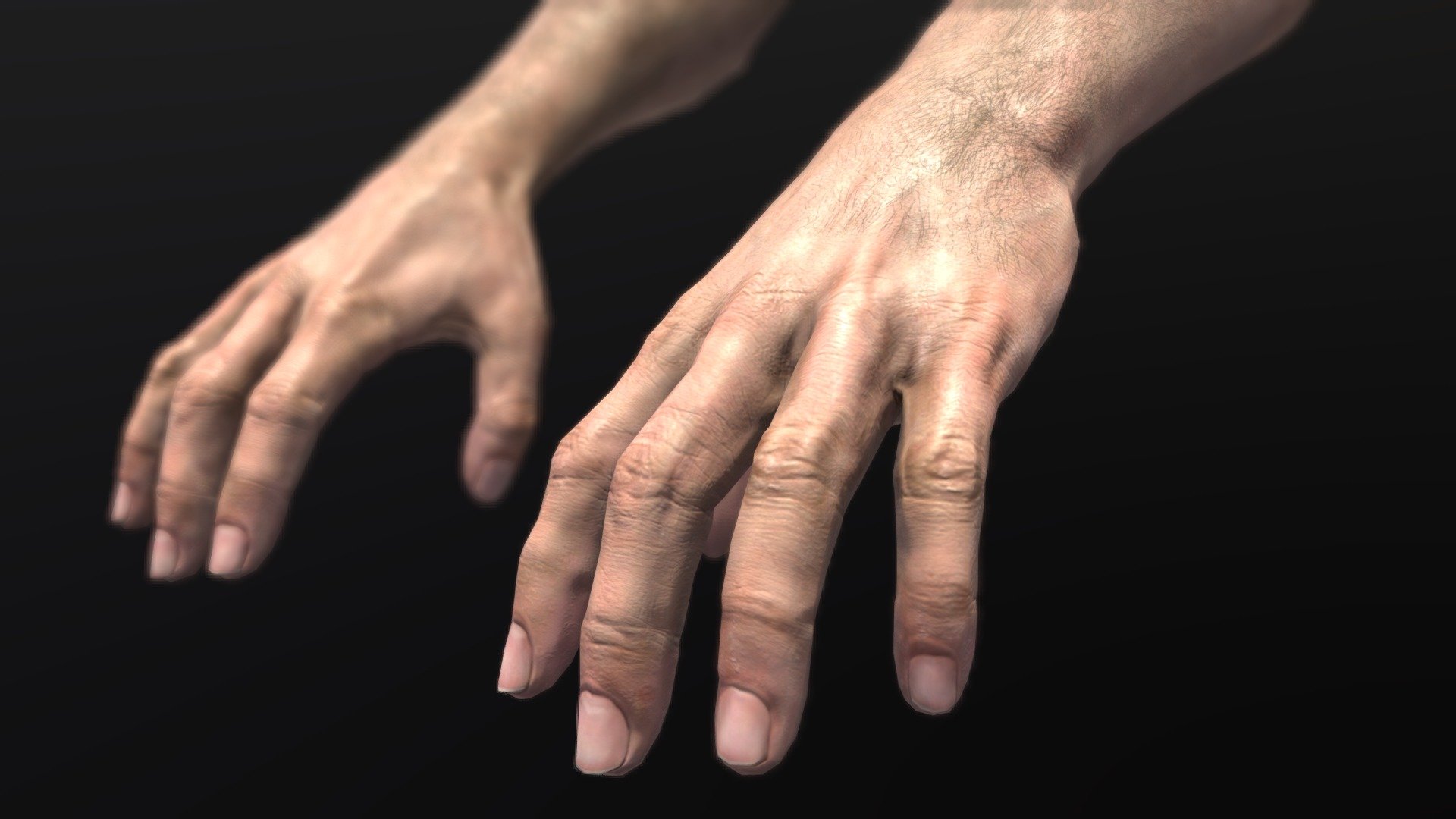 PBR FPS Hands 3d model