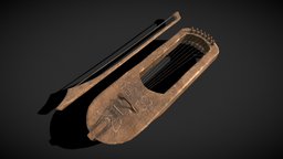 Worn Medieval Lyre