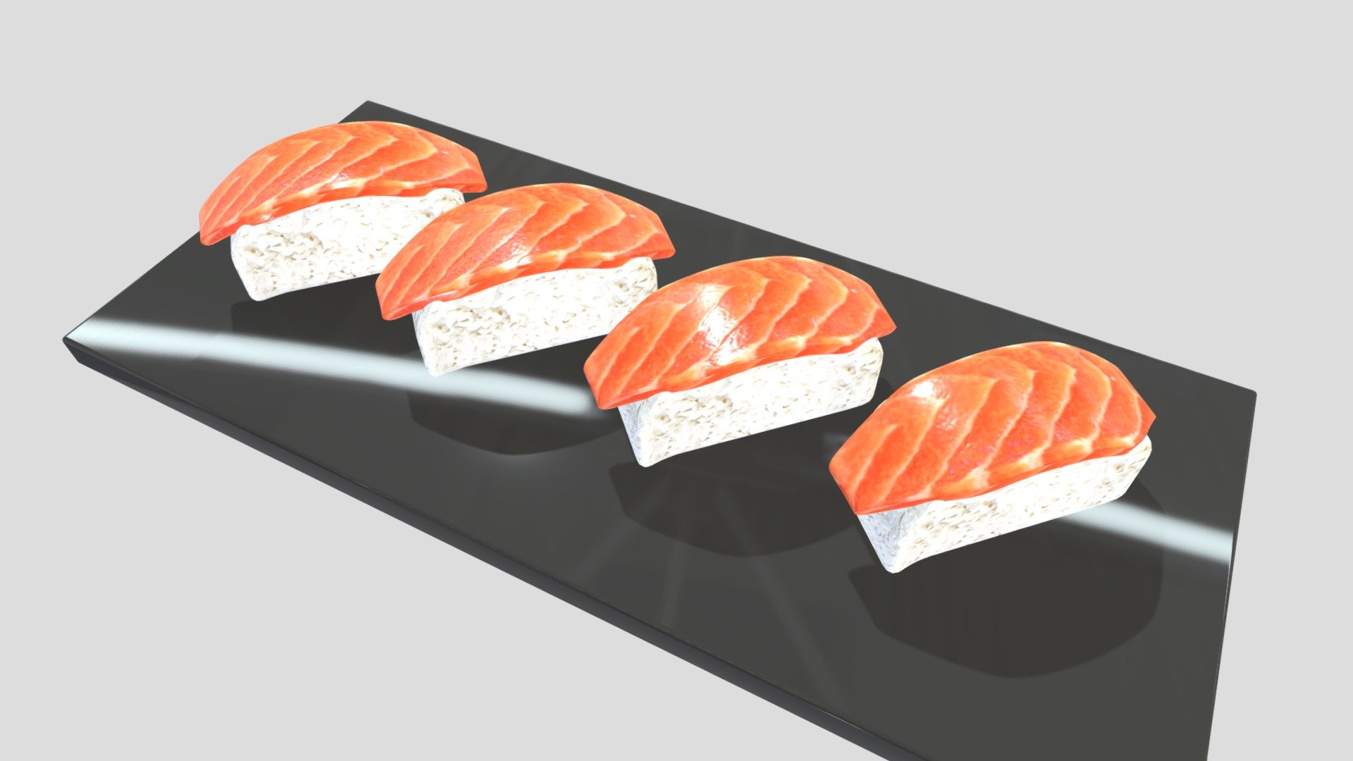 Salmon Nigiri Sushi 3d model