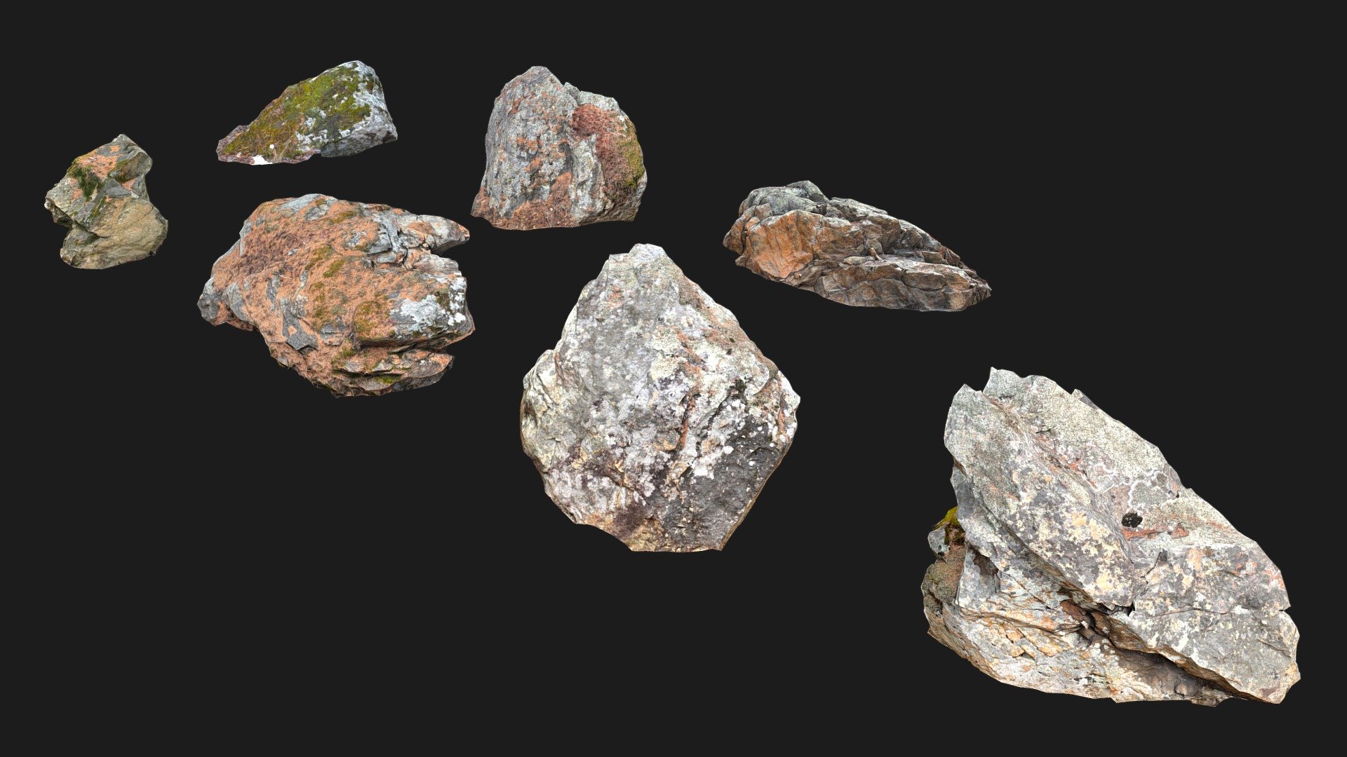 Forest Stone Group 1 3d model