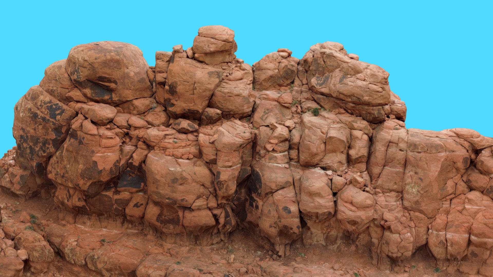 Sandstone mesa megascan 3d model