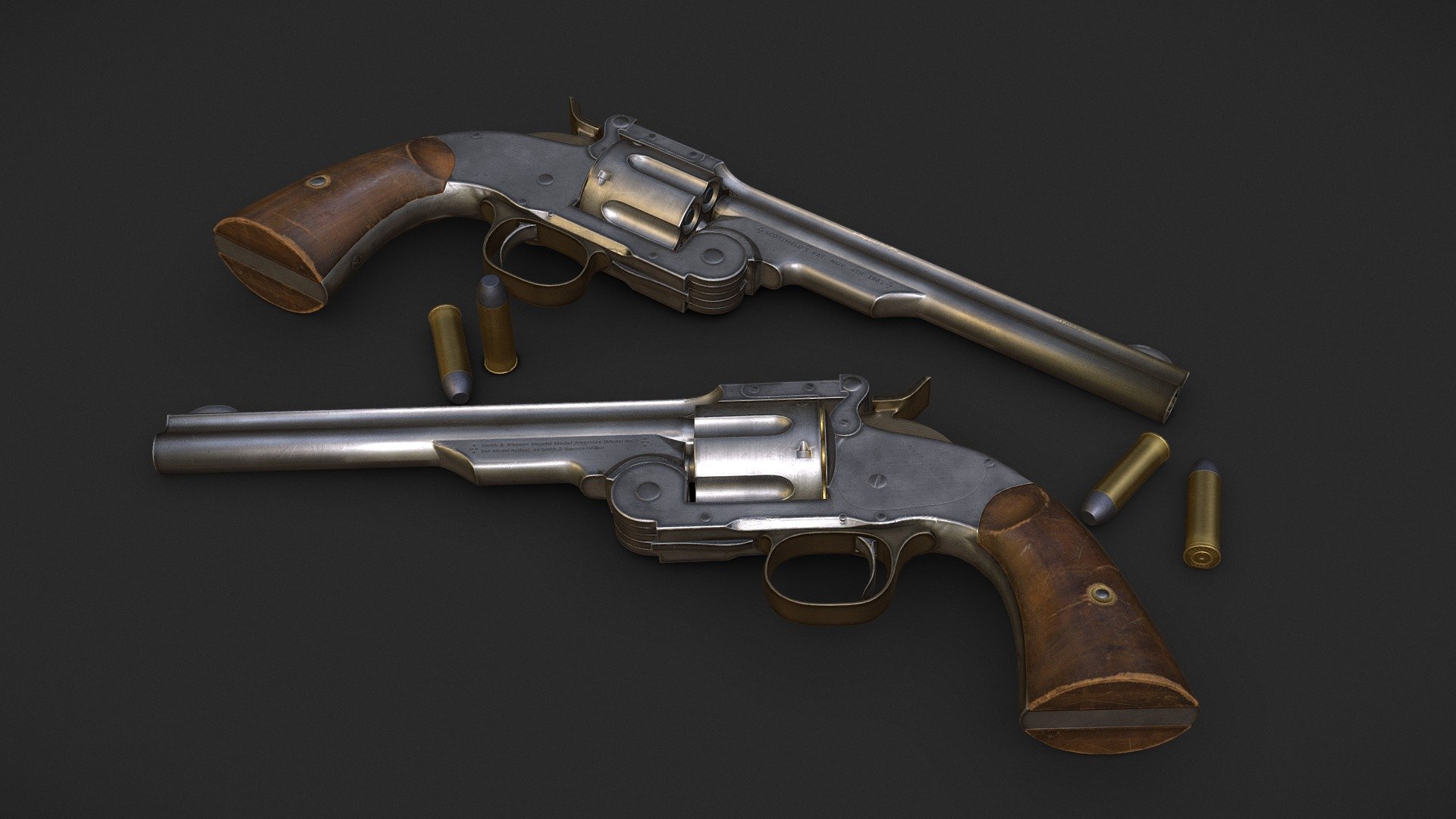 Schofield Revolver 3d model