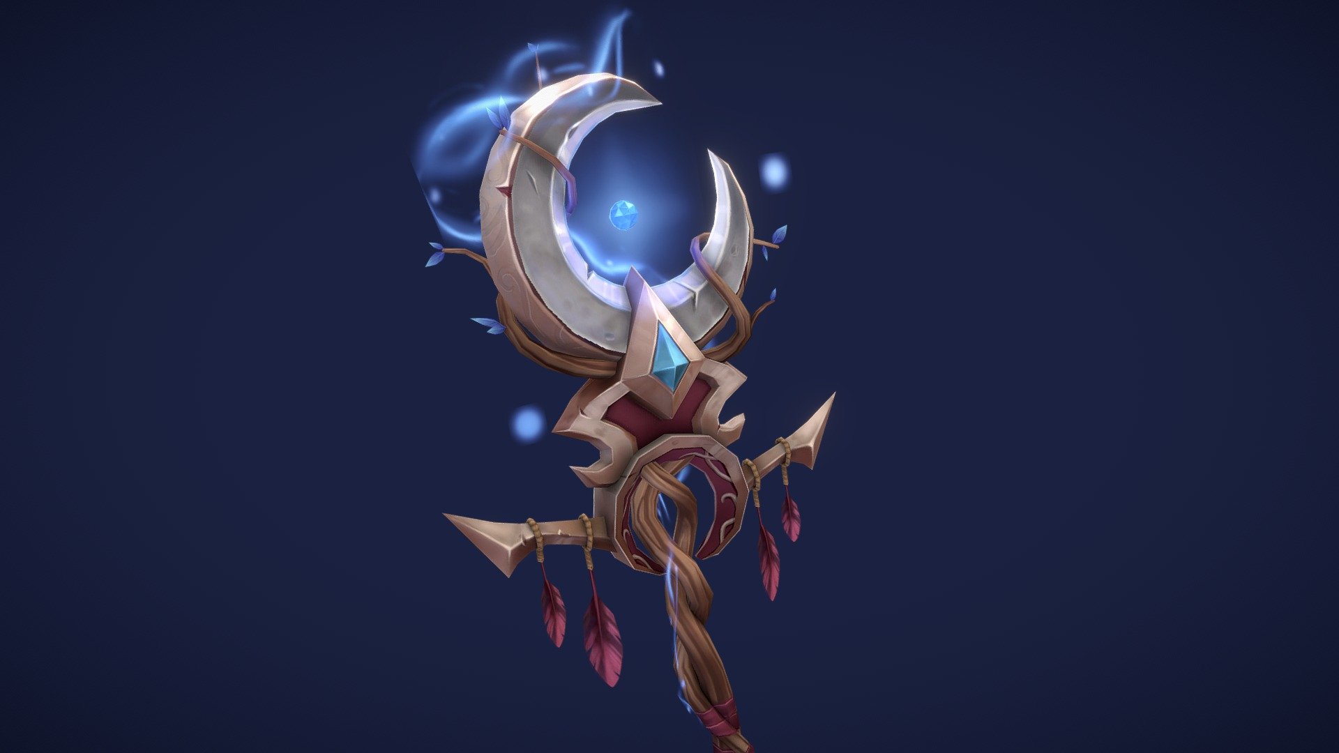 Moonlight Warstaff 3d model