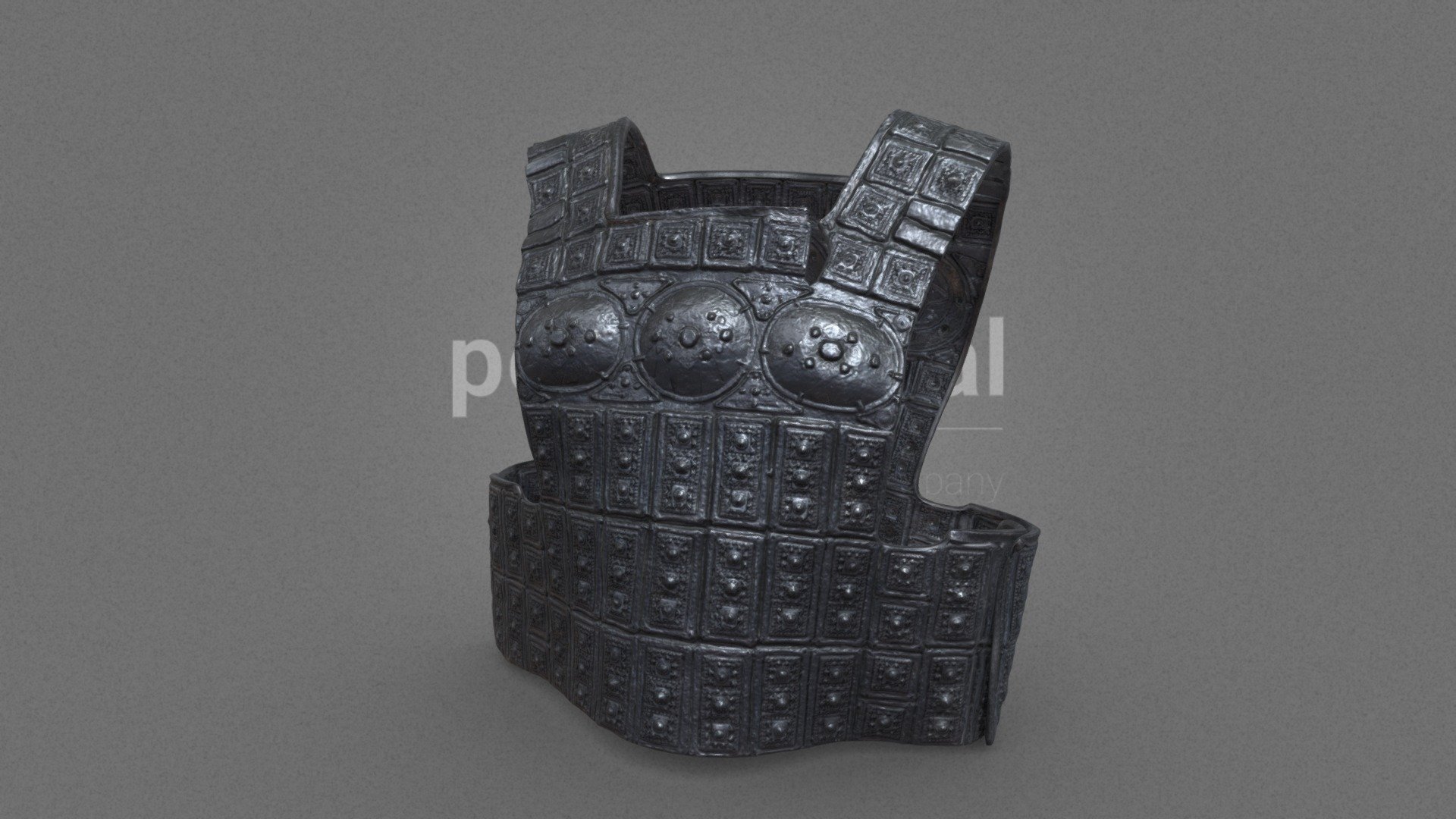 Cuirass armour 14 3d model