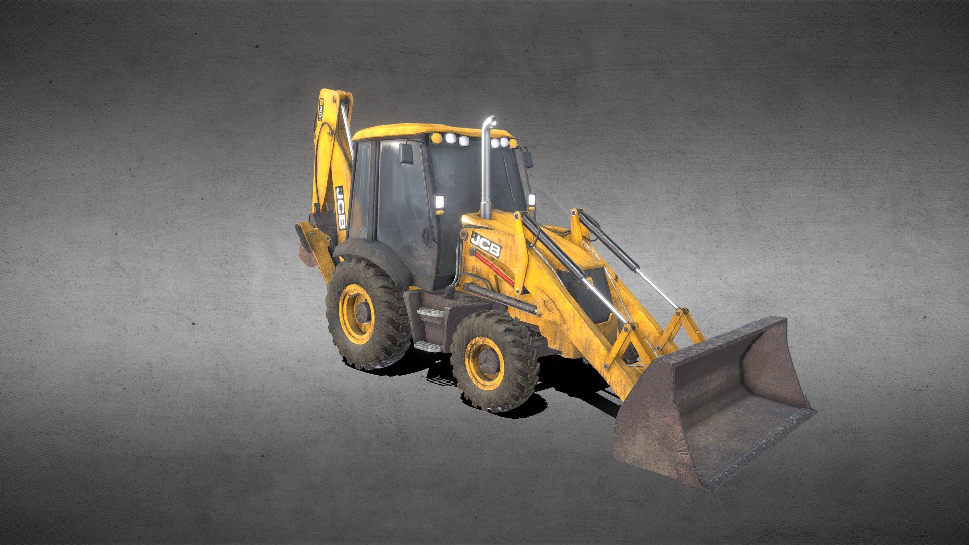 JCB Backhoe Loader 3CX Tractor 3d model