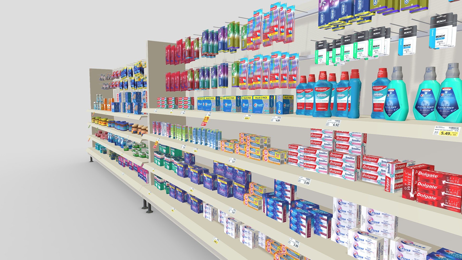 Personal Care Section 3d model