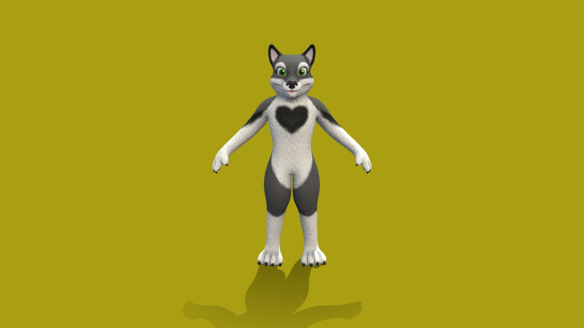 FurSuit Dog 3d model