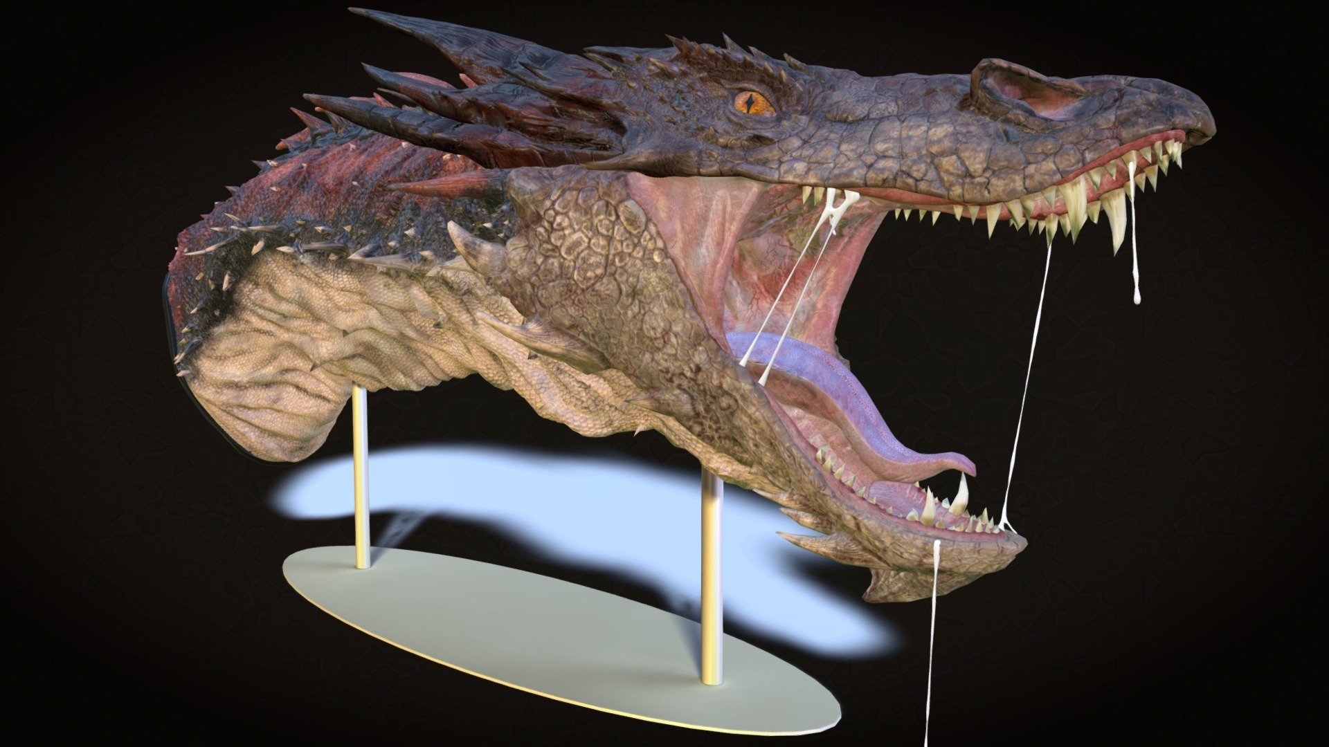 Smaug head model 3d model