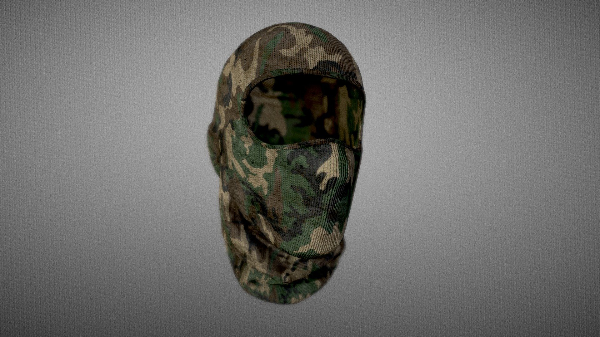 Camouflage balaclava 3d model