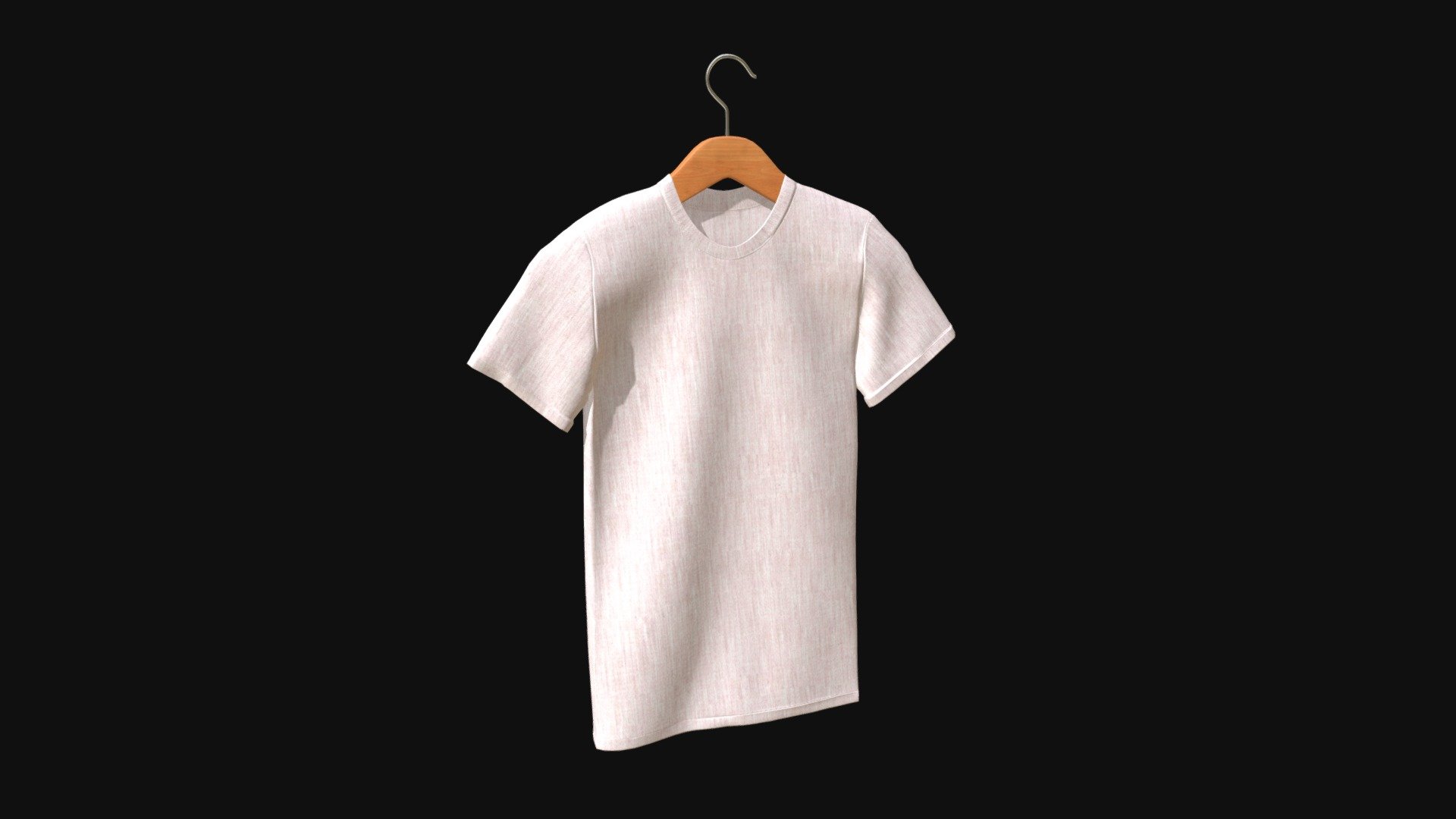 T-Shirt on a coat hanger 3d model