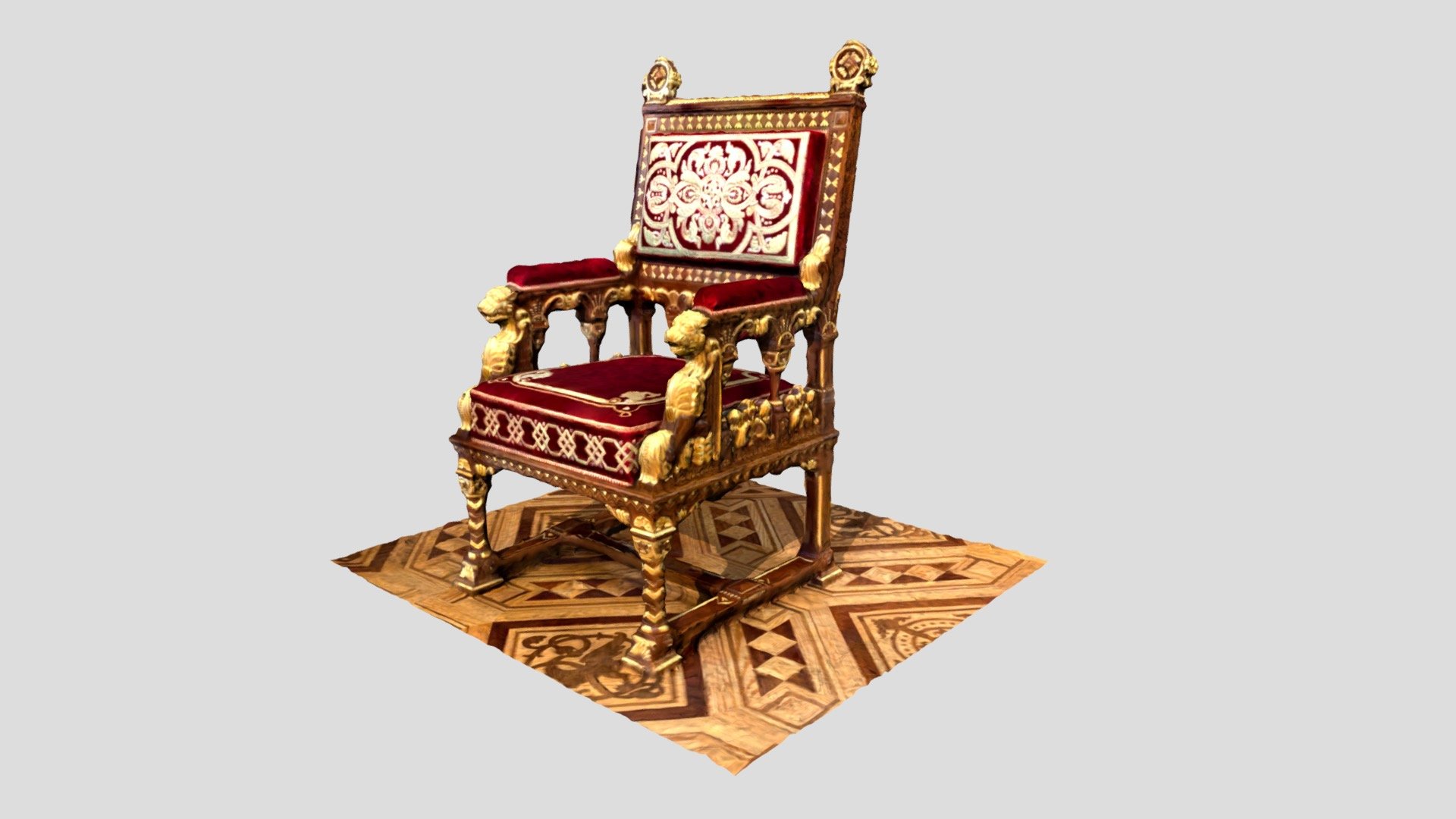 Kings_Chair_Castle 3d model