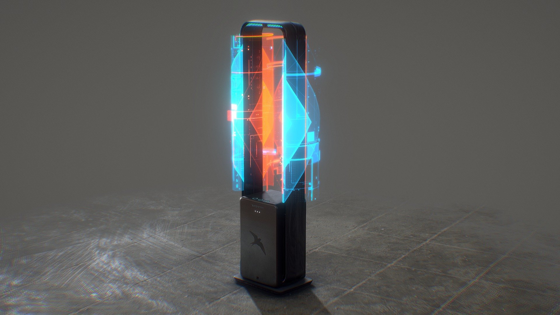 SciFi Fan Convector Heater 3d model