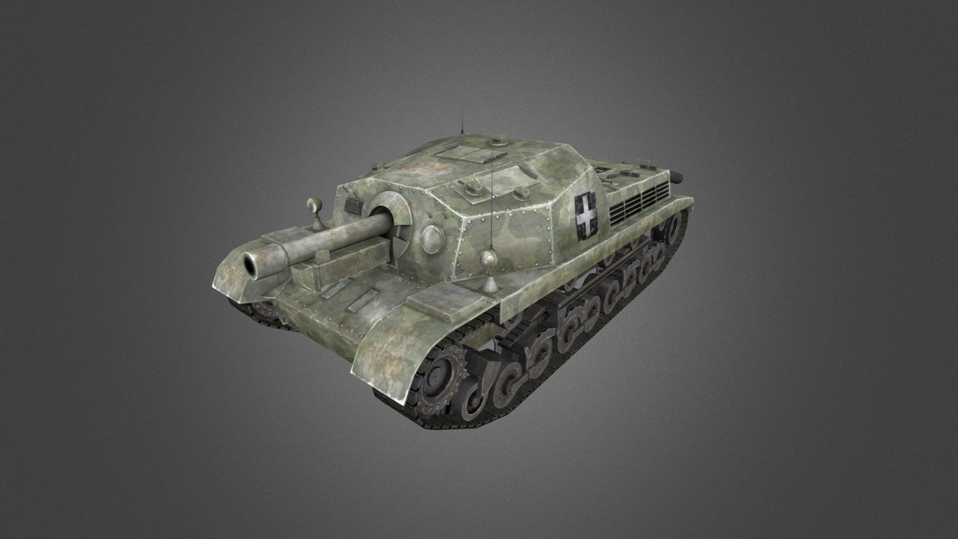 43 M Zrinyi I I Tank 3d model