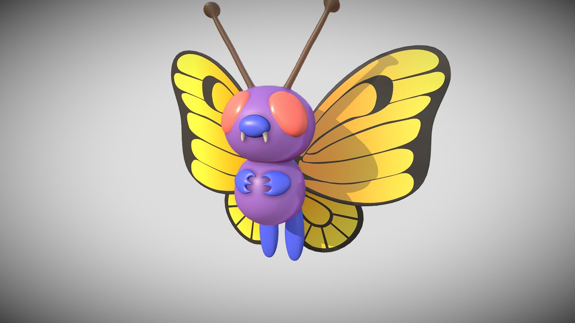 Butterfree 3d model