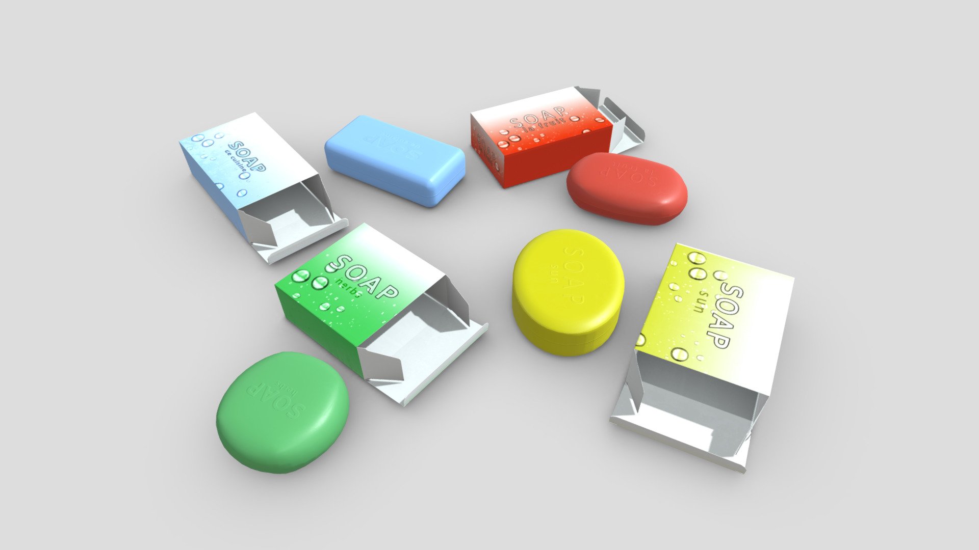 Soap Pack 3d model