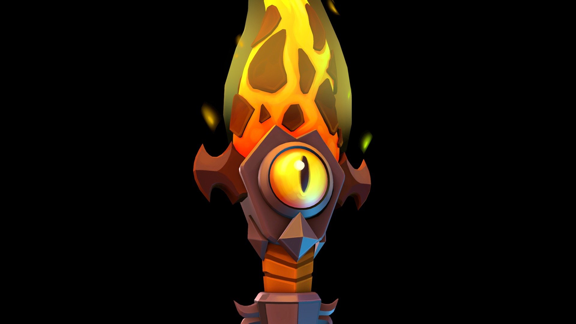 The Fire Sword 3d model