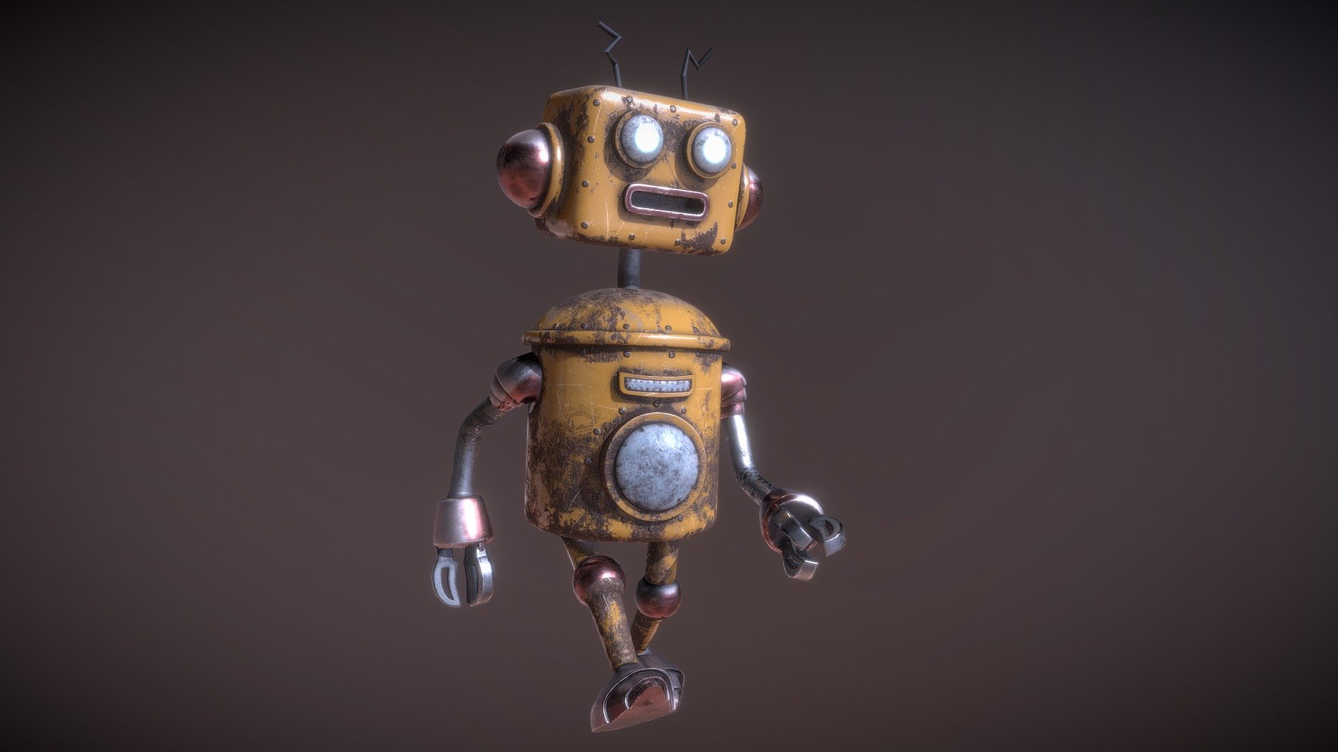 Cute Robot 4 3d model