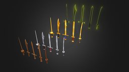 Hand-Painted Longswords