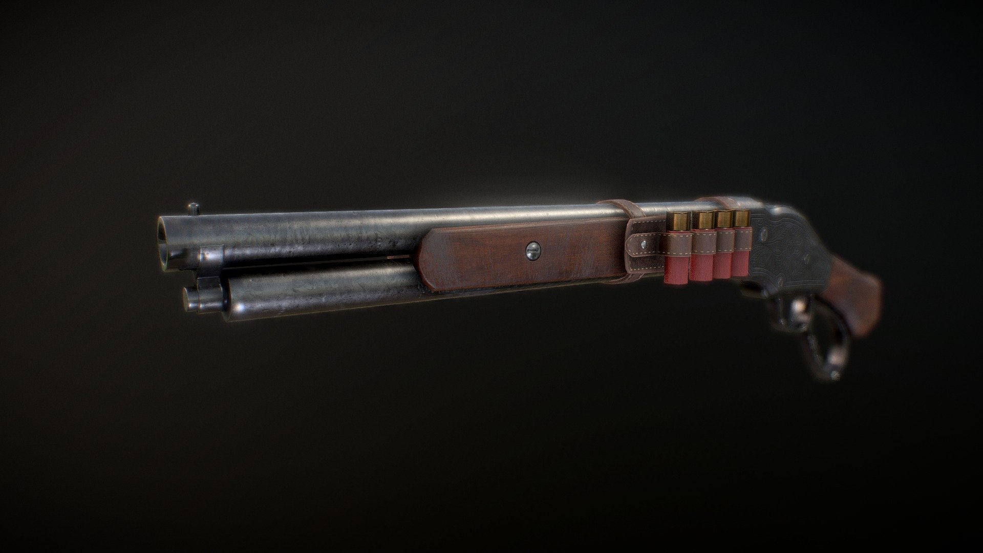 Winchester 1887 (short) 3d model