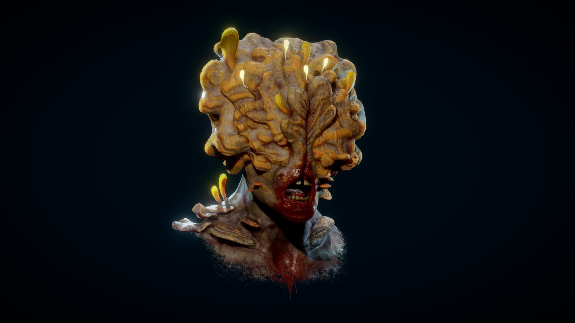 Clicker Bust 3d model