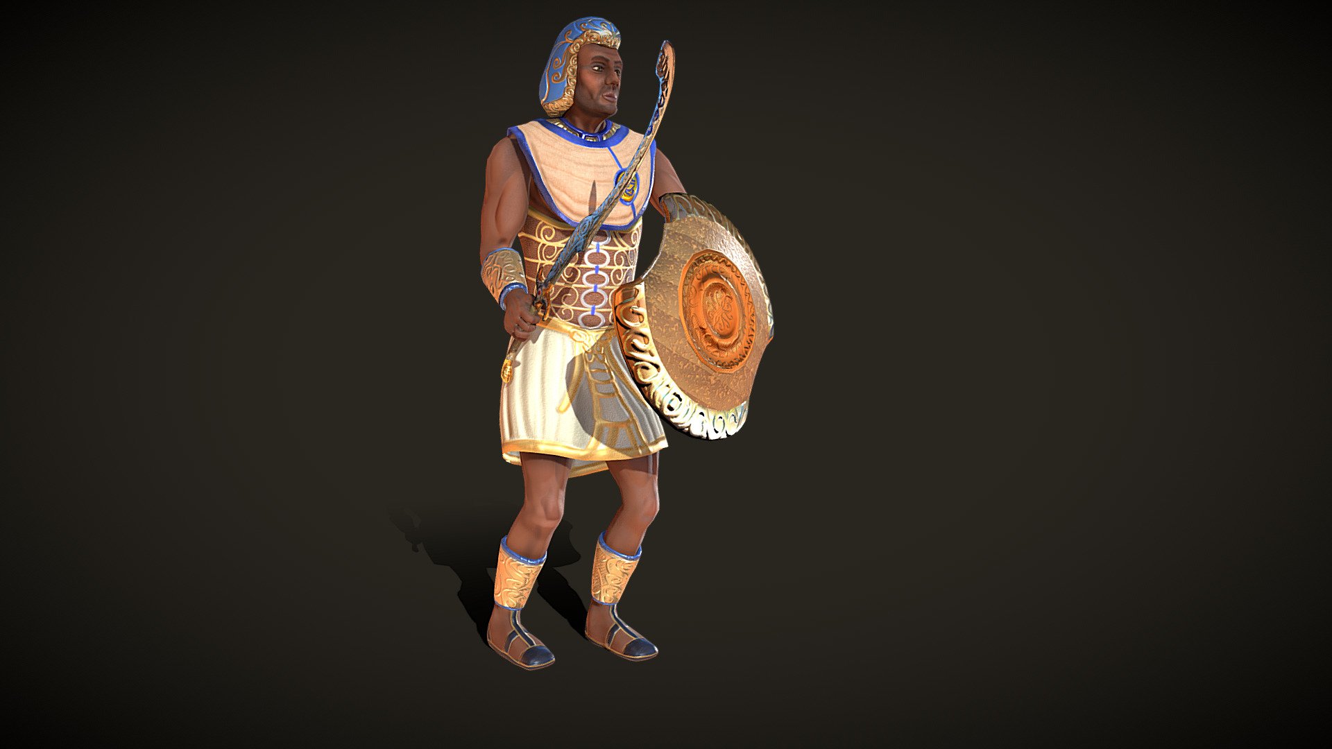 Ancient Egyptian Warrior 3d model