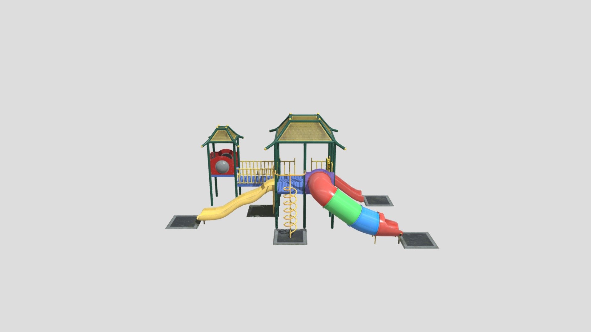 Playground House 3d model