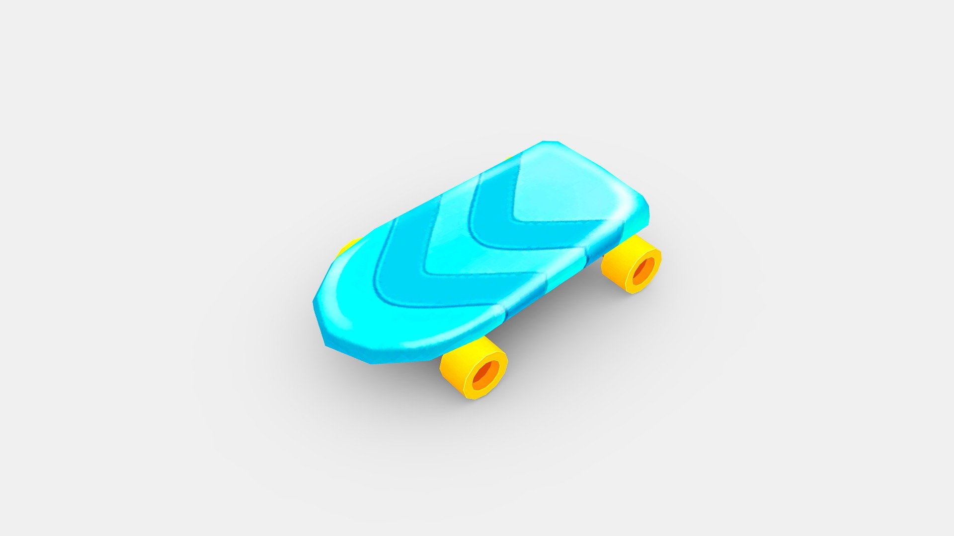 Cartoon toy four-wheeled scooter 3d model