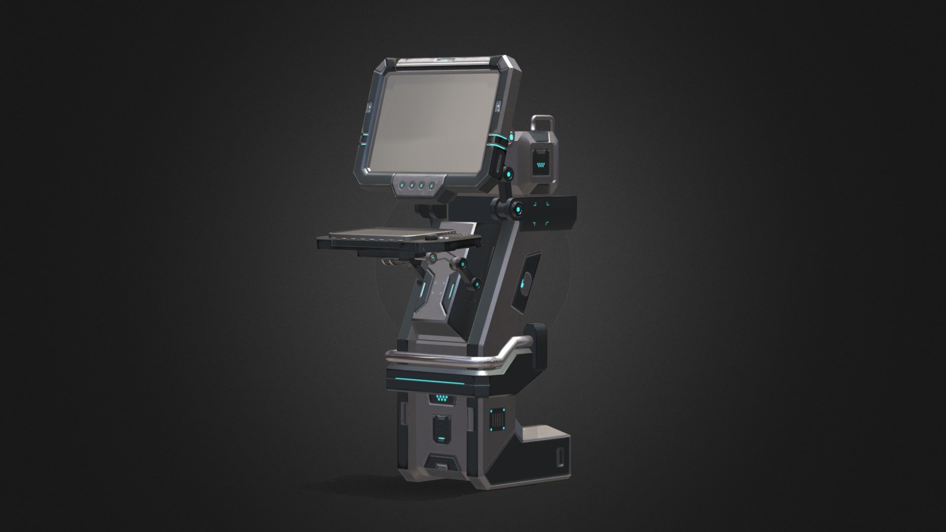 Sci-Fi Terminal 3d model