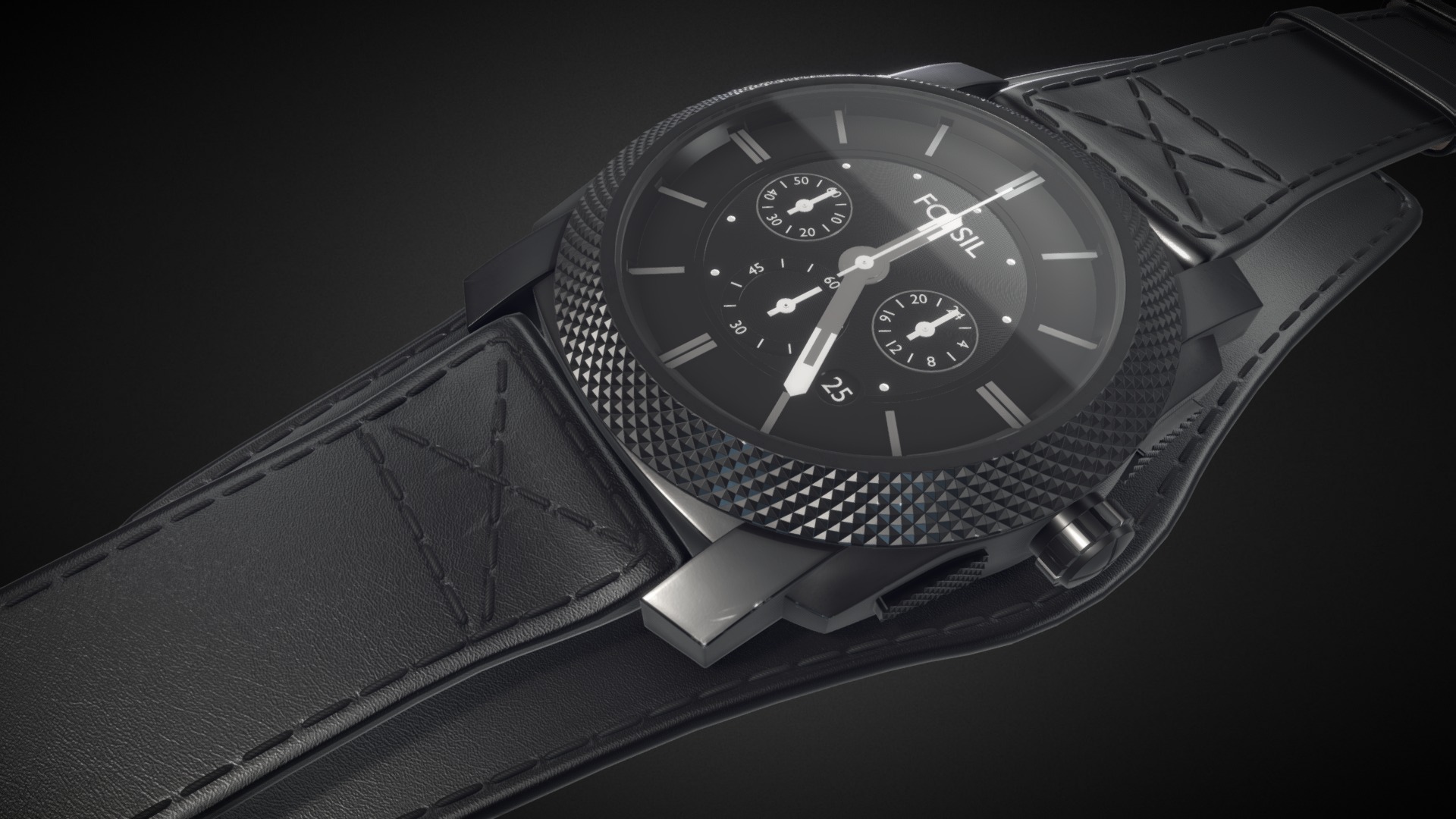 Fossil Watch 3d model