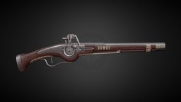 17th century Wheellock Pistol [Animated]